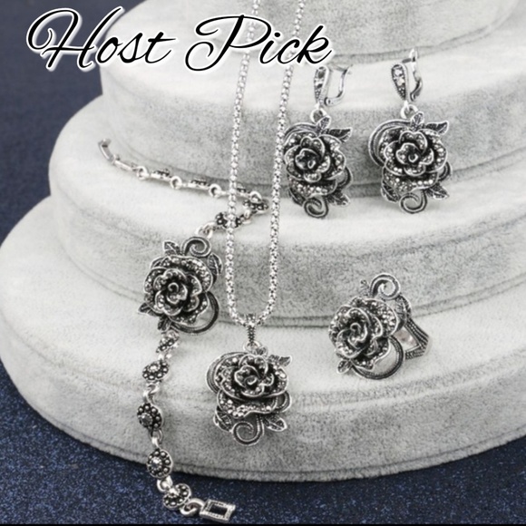 4Pcs/Set Vintage Jewelry Sets - Picture 1 of 8